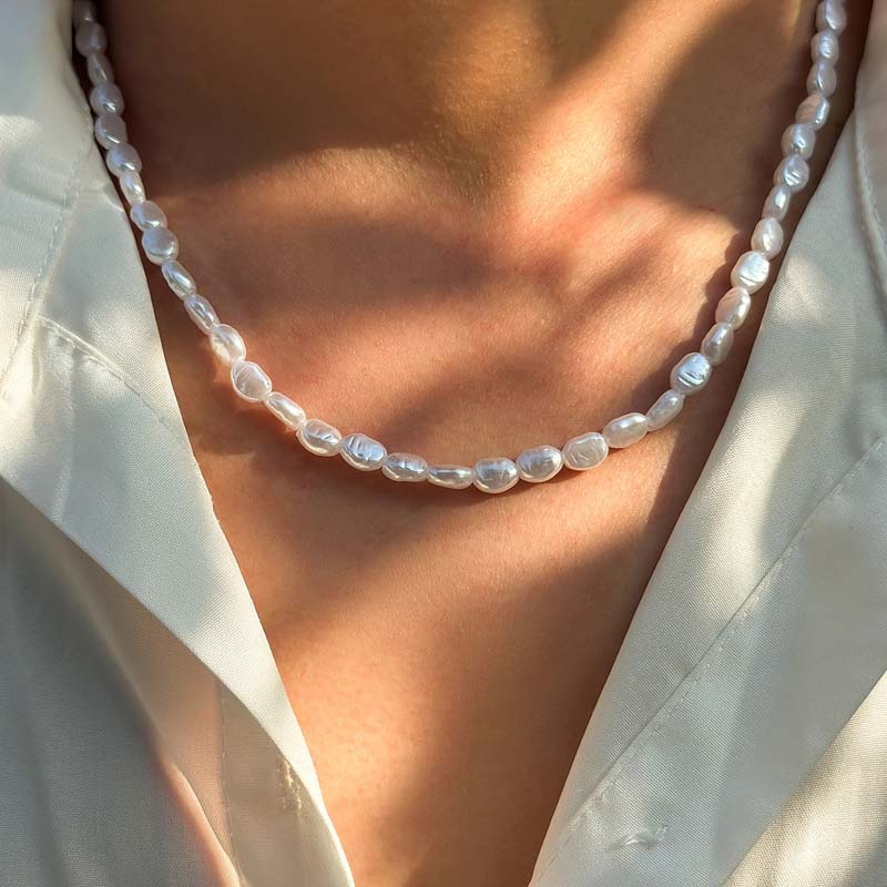 Collana girocollo di perle d'i - Pearl Choker Necklace Vintage recensione e prezzo
