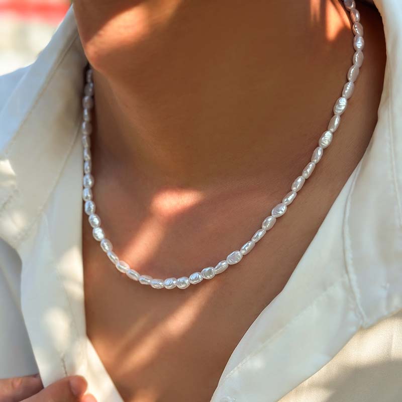 Collana girocollo di perle d'i - Pearl Choker Necklace Vintage recensione e prezzo
