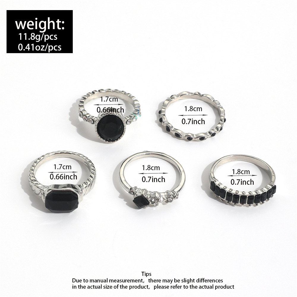 Set di anelli in pietra di cri - Vintage Punk Knuckle Rings Set recensione e prezzo