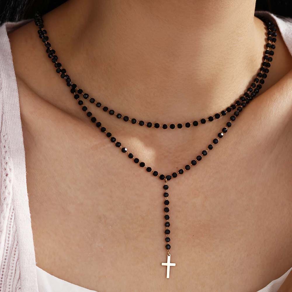 Collana a Y Gotica a Doppio St - Layered Pendant Necklace Aesthetic recensione e prezzo
