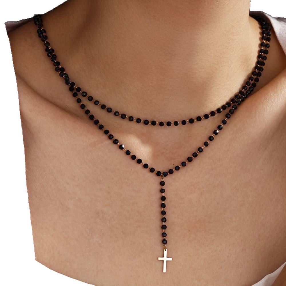 Collana a Y Gotica a Doppio St - Layered Pendant Necklace Aesthetic recensione e prezzo