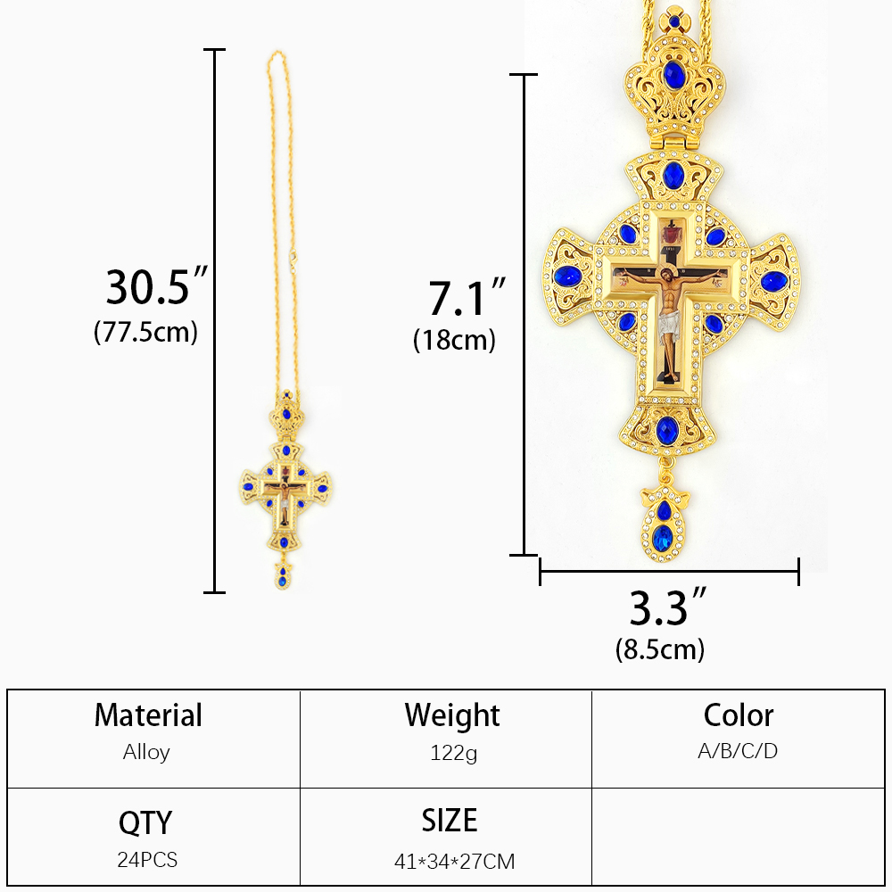 Collana con Croce Ortodossa Bi - Cross Pendant Necklace Gold recensione e prezzo