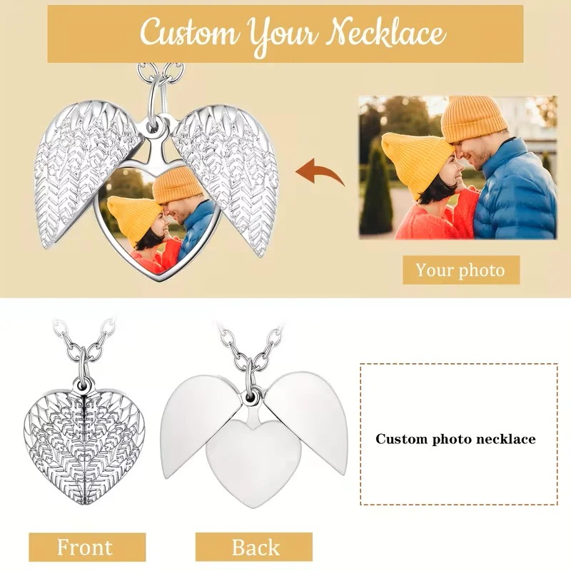 Collana con medaglione a forma - Heart Locket Necklace Photo recensione e prezzo