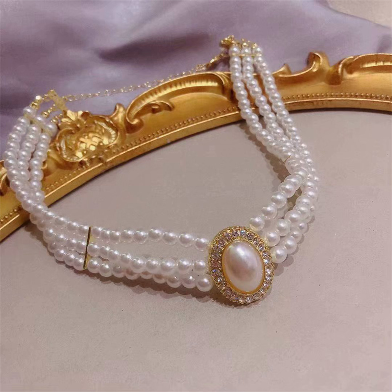 Girocollo con colletto di perl - Pearl Choker Necklace Vintage recensione e prezzo