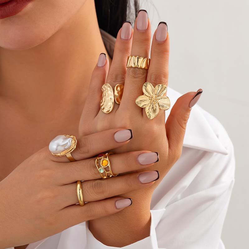 Set di 6 Anelli Vintage in Met - Vintage Punk Knuckle Rings Set recensione e prezzo