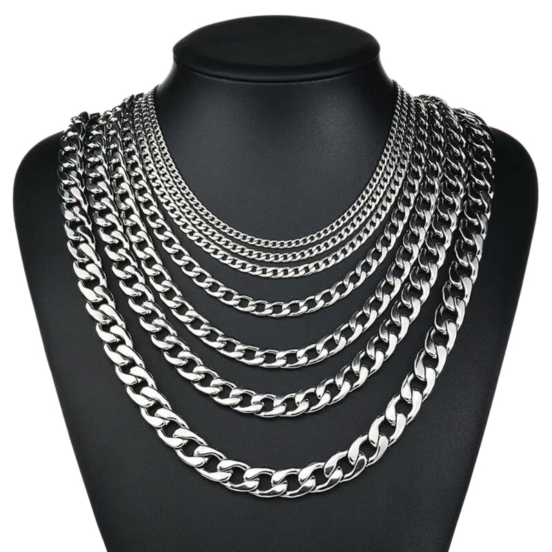 YQ 3MM-10MM Collana a catena c - Cuban Link Chain 12Mm recensione e prezzo