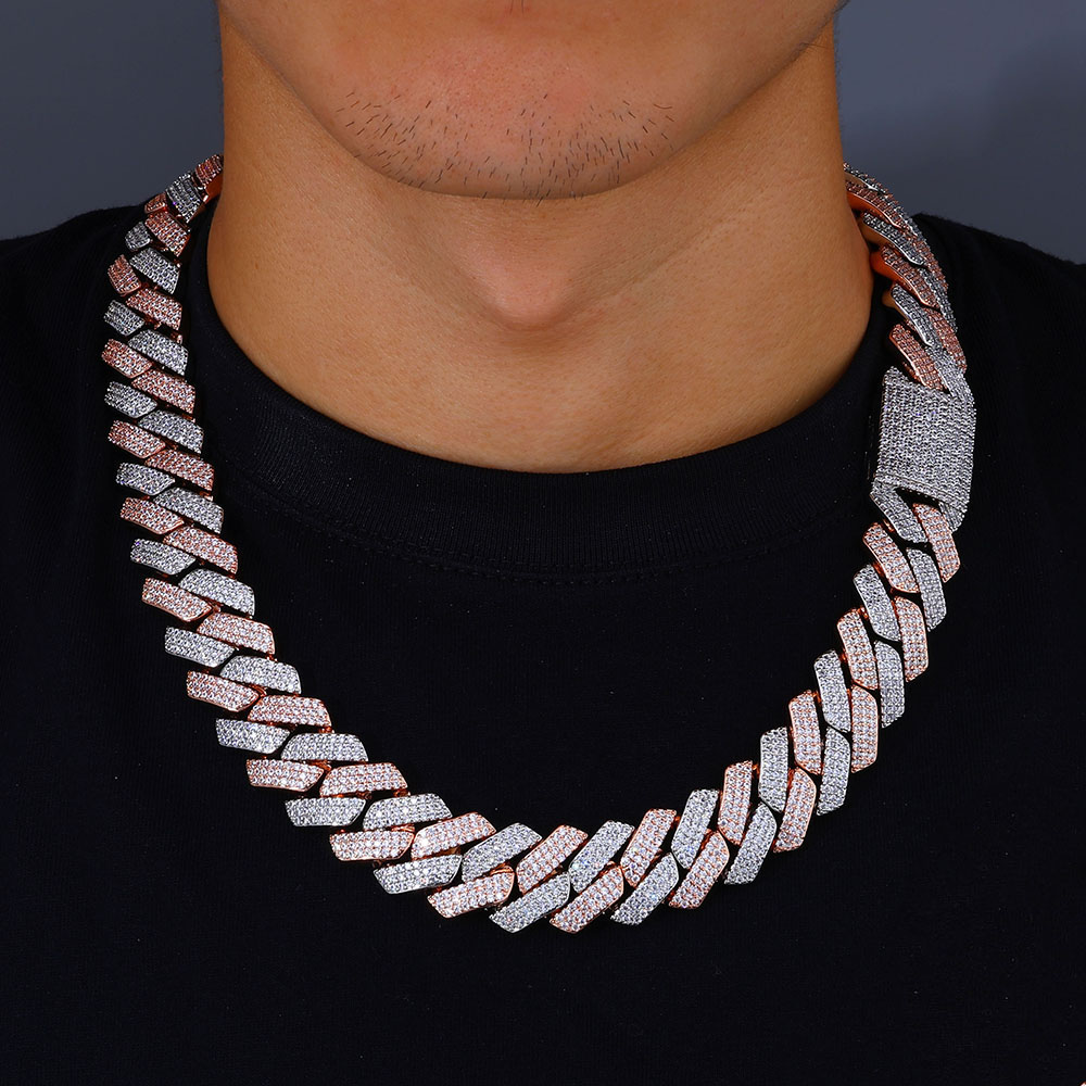 Collana Nuoya bicolore con mos - Cuban Link Chain 12Mm recensione e prezzo